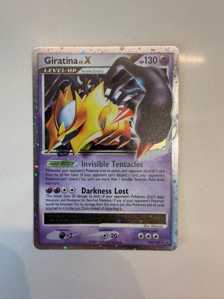 Giratina LV. X #124 Platinum proxy card, not real novelty