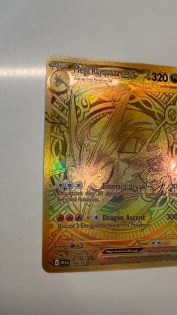 Mega Rayquaza Ex MUR Custom # Unsorted proxy card, not real novelty