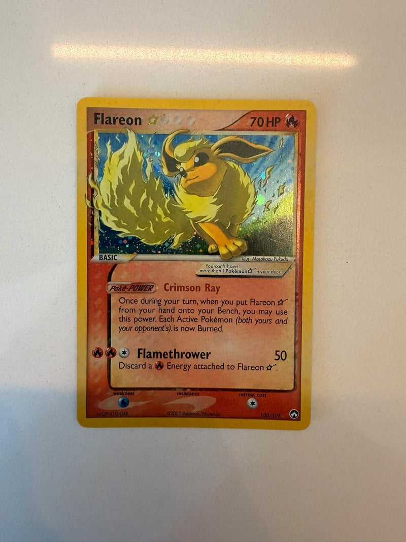 Flareon Gold Star #100 Power Keepers proxy card, not real novelty