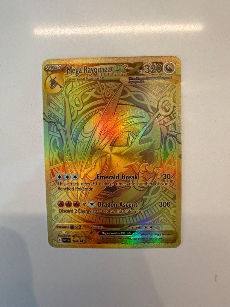 Mega Rayquaza Ex MUR Custom # Unsorted proxy card, not real novelty