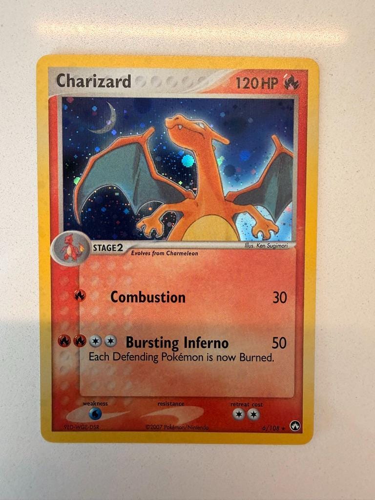 Charizard #6 Power Keepers proxy card, not real novelty