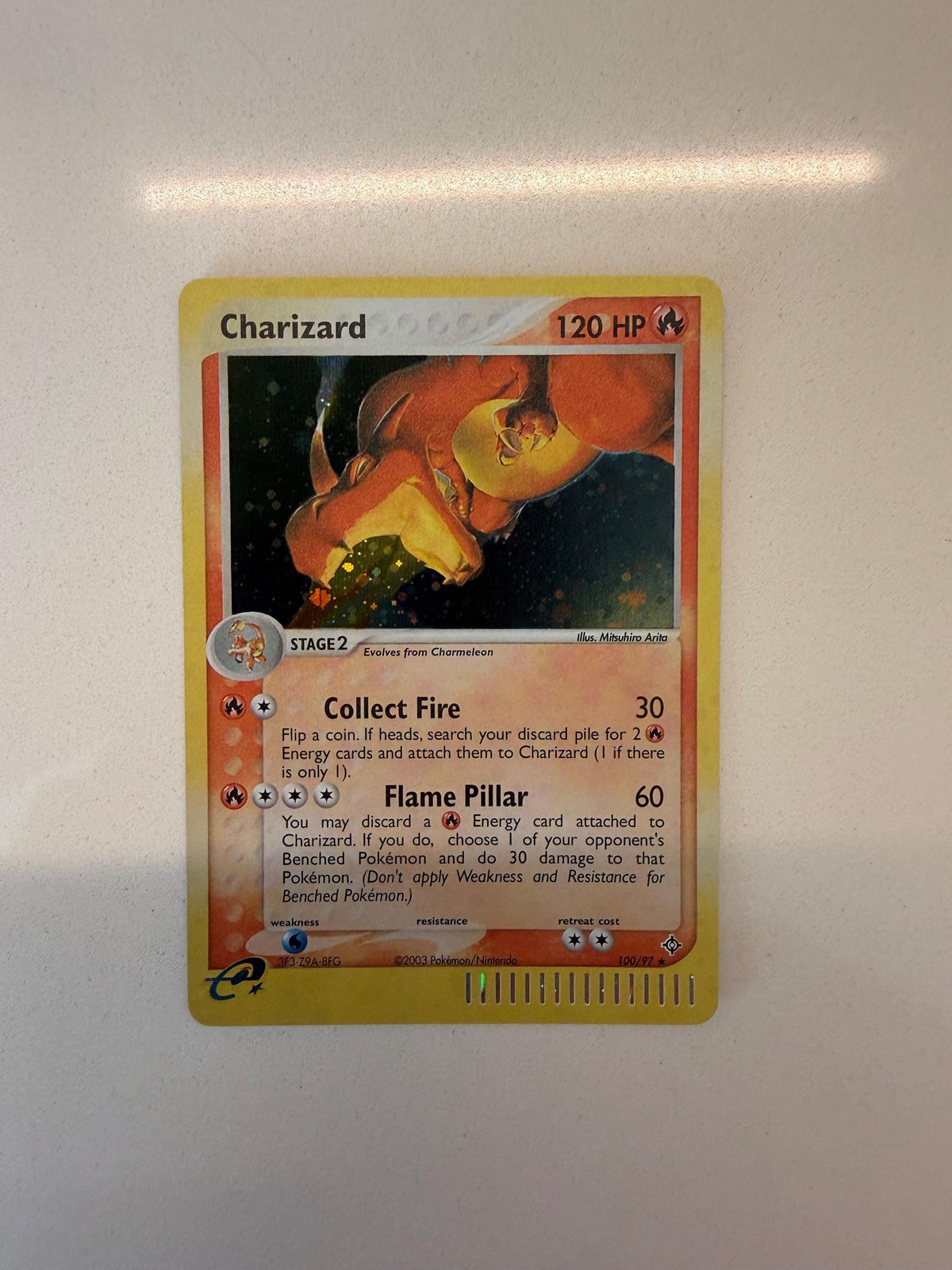Charizard #100 Dragon proxy card, not real novelty