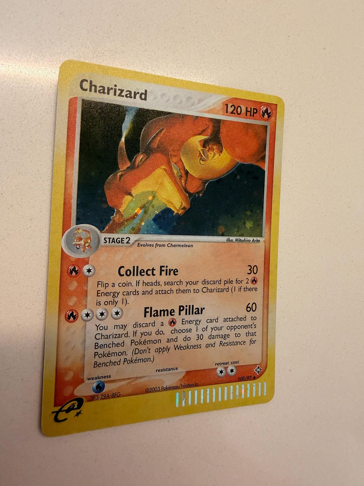 Charizard #100 Dragon proxy card, not real novelty
