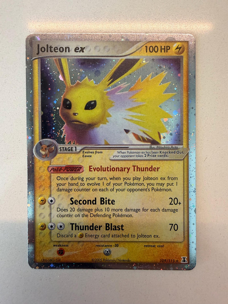 Jolteon EX #109 Delta Species proxy card, not real novelty
