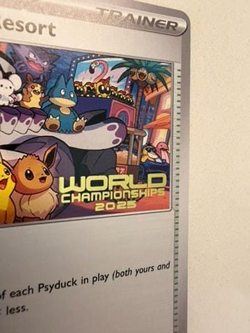 Paradise Resort # World Championships Collection proxy card, not real novelty