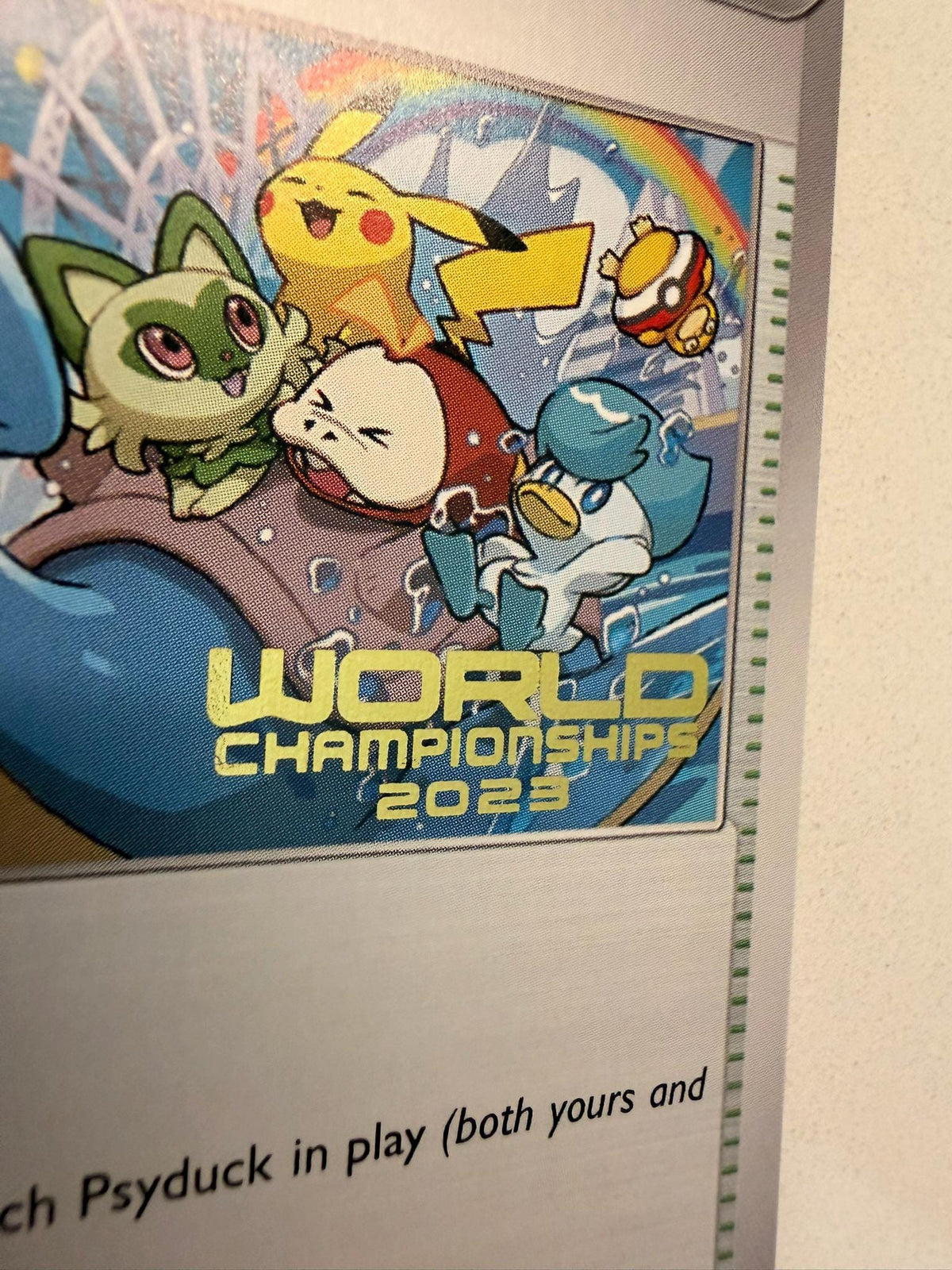 Paradise Resort # World Championships Collection proxy card, not real novelty
