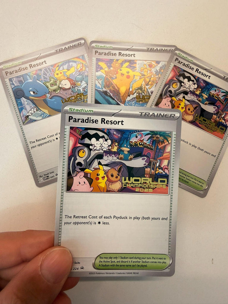 Paradise Resort # World Championships Collection proxy card, not real novelty