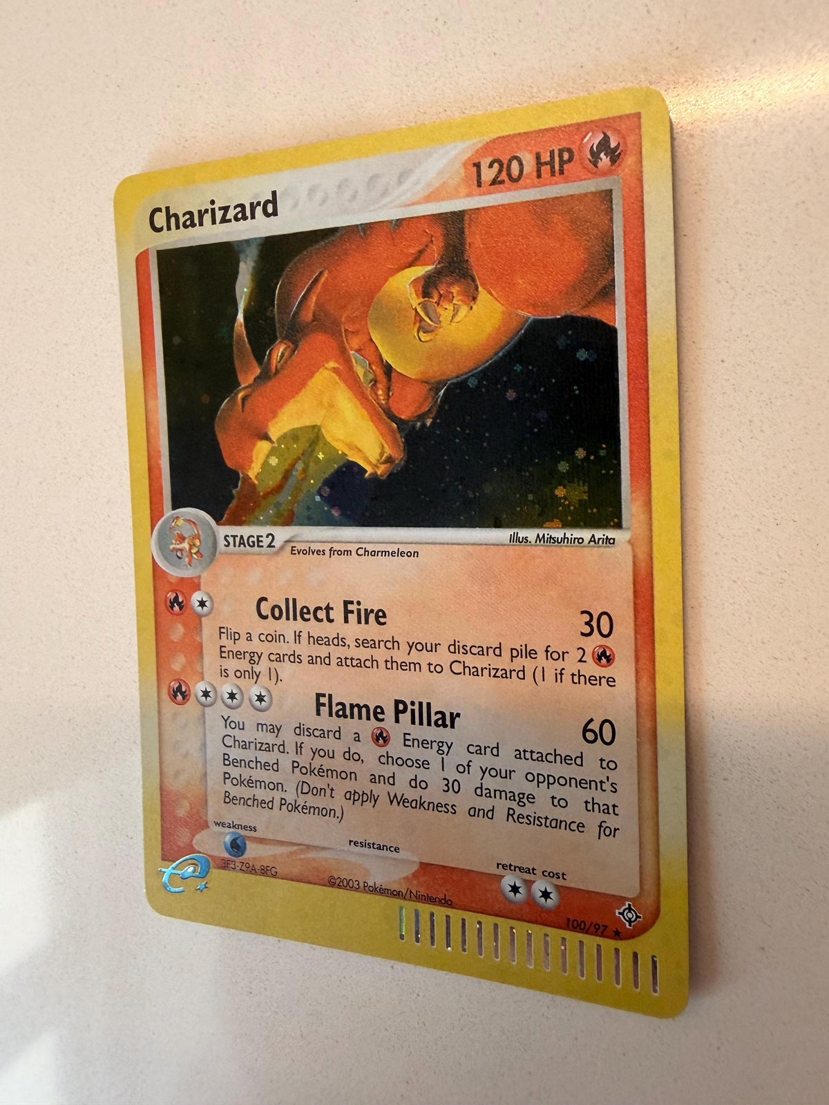 Charizard #100 Dragon proxy card, not real novelty