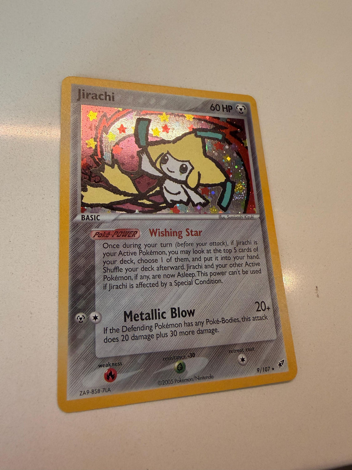 Jirachi #9 Deoxys proxy card, not real novelty