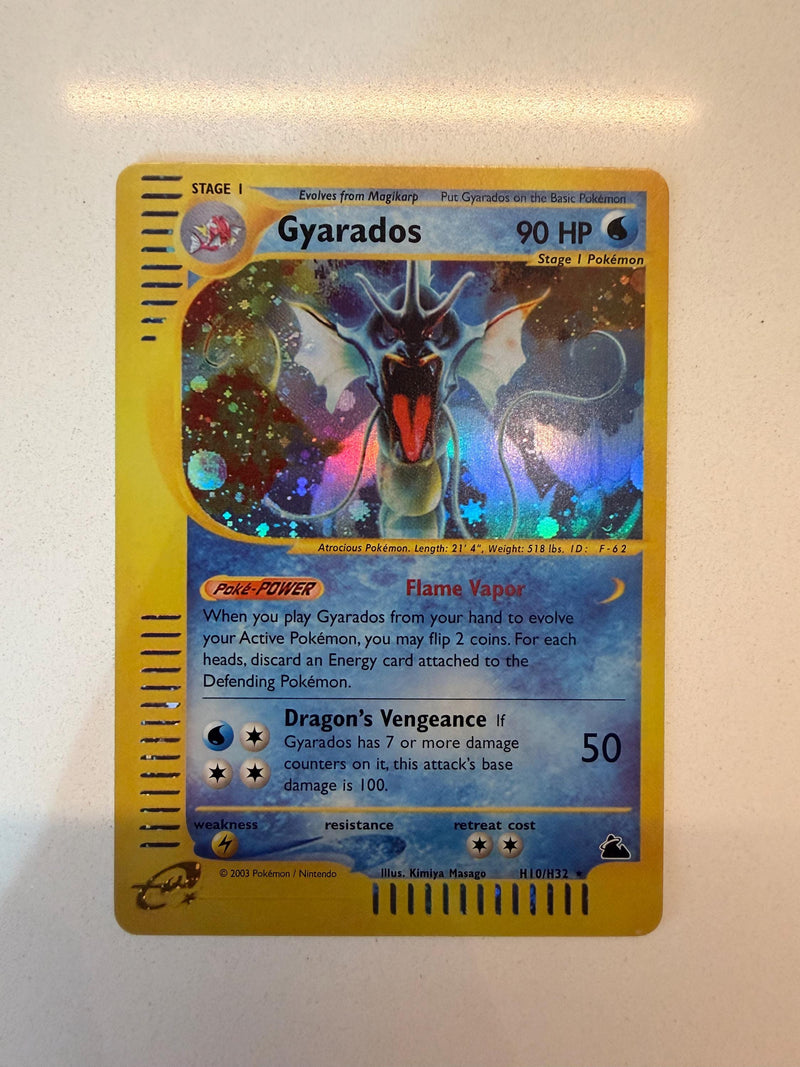 Gyarados #H10 Skyridge proxy card, not real novelty