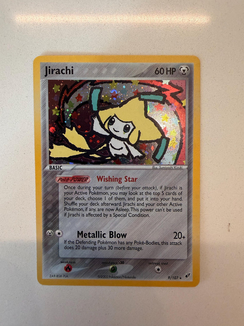 Jirachi #9 Deoxys proxy card, not real novelty