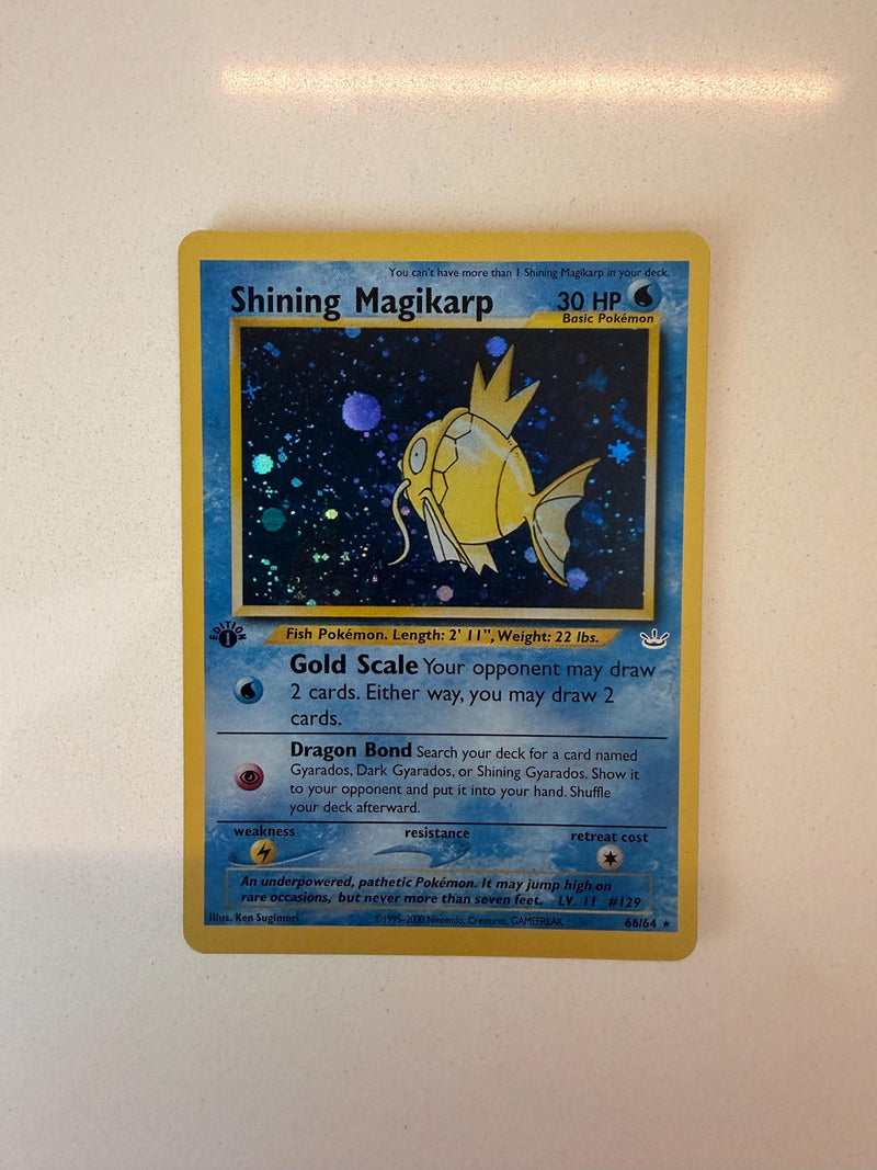 Shining Magikarp #66 Neo Revelation proxy card, not real novelty