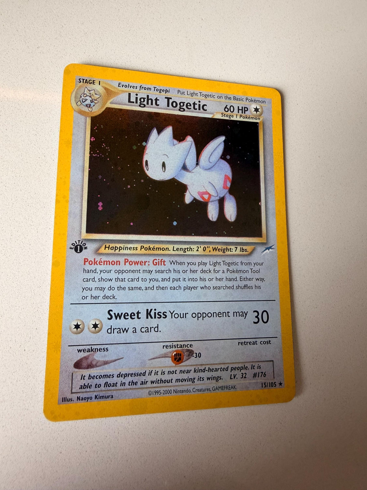 Light Togetic #15 Neo Destiny proxy card, not real novelty