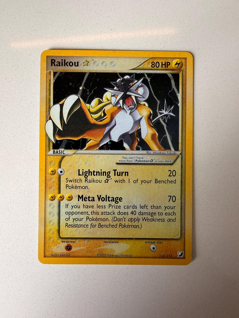 Raikou Gold Star #114 Unseen Forces proxy card, not real novelty