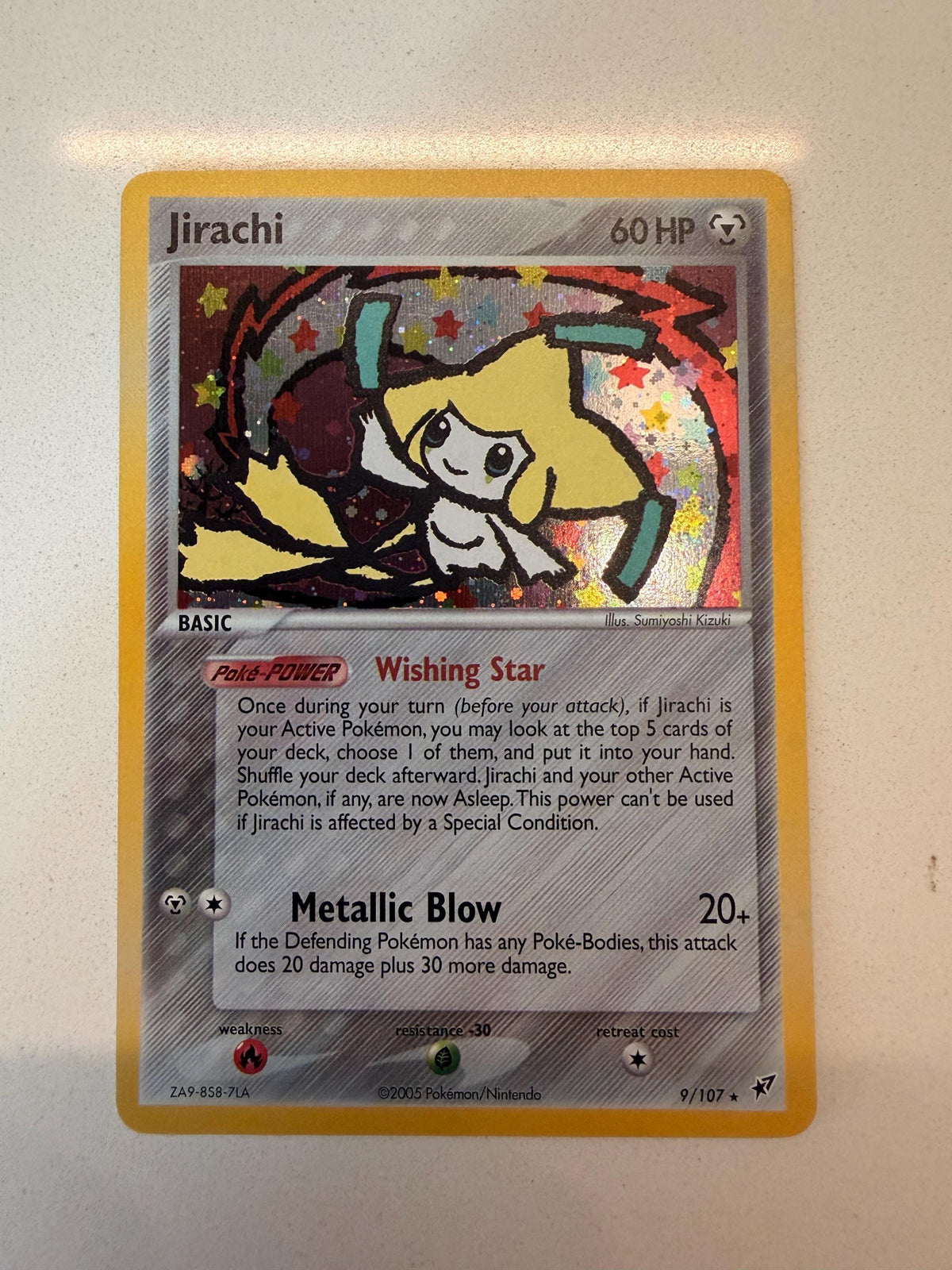 Jirachi #9 Deoxys proxy card, not real novelty