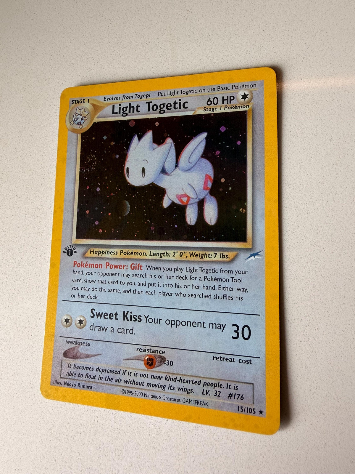 Light Togetic #15 Neo Destiny proxy card, not real novelty