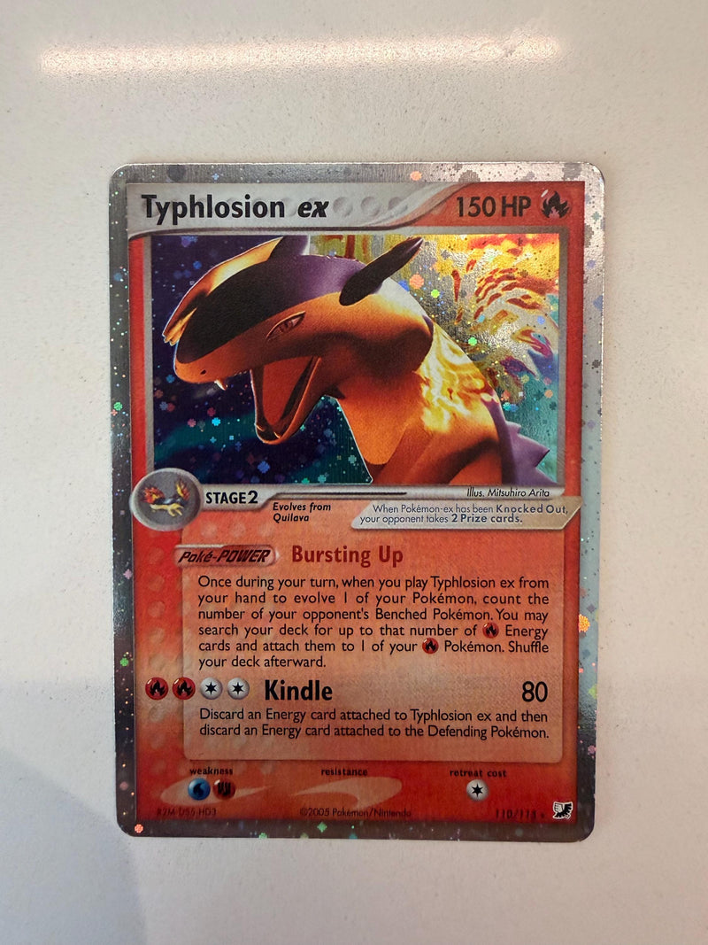 Typhlosion EX #110 Unsorted proxy card, not real novelty