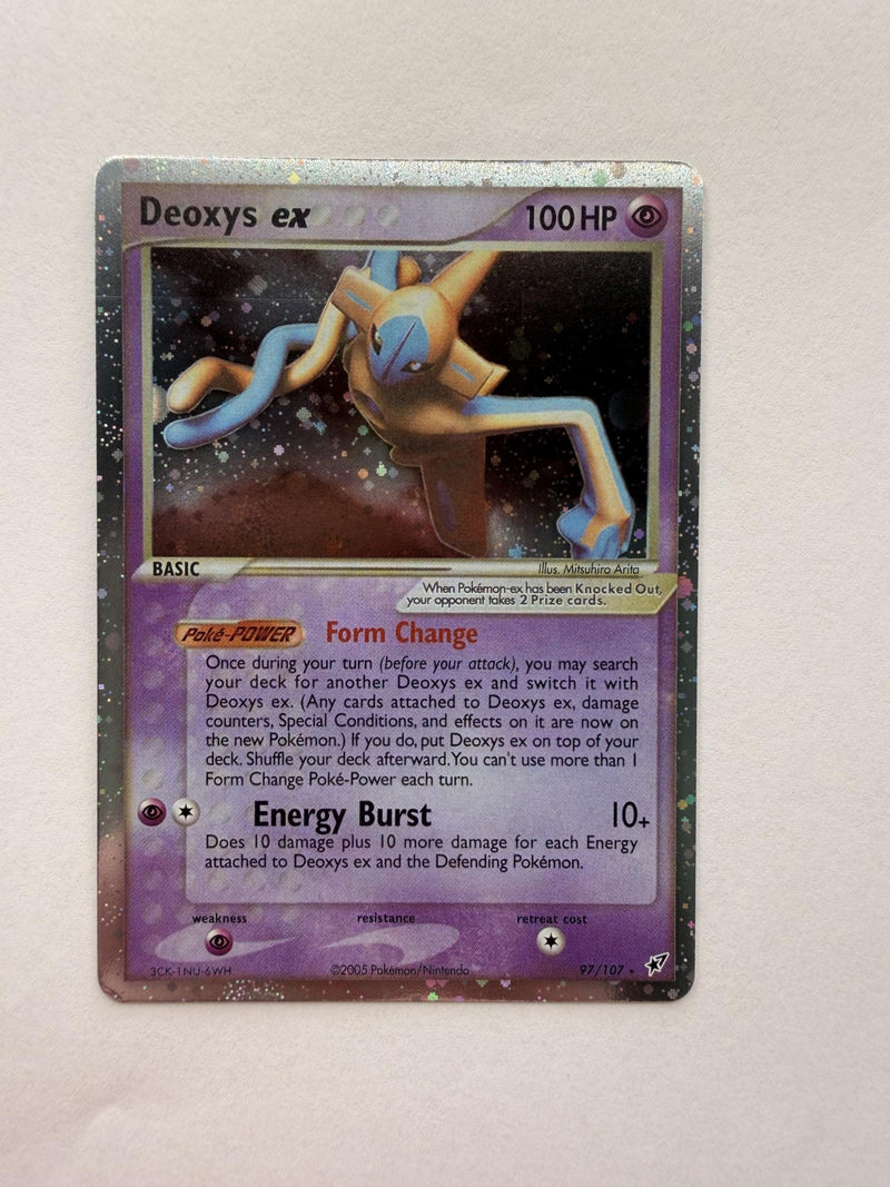 Deoxys EX #97 Deoxys proxy card, not real novelty