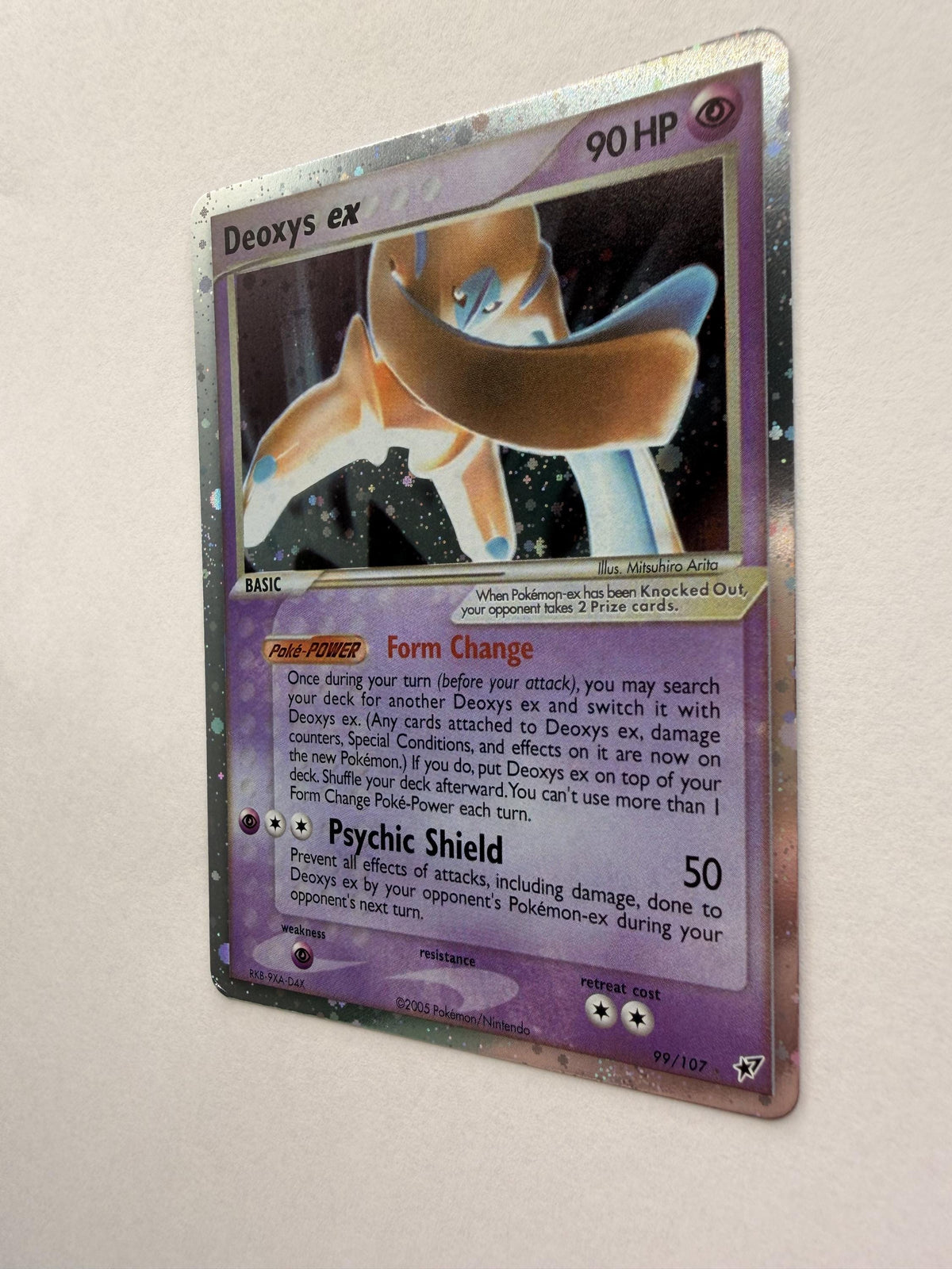 Deoxys EX #99 Deoxys proxy card, not real novelty