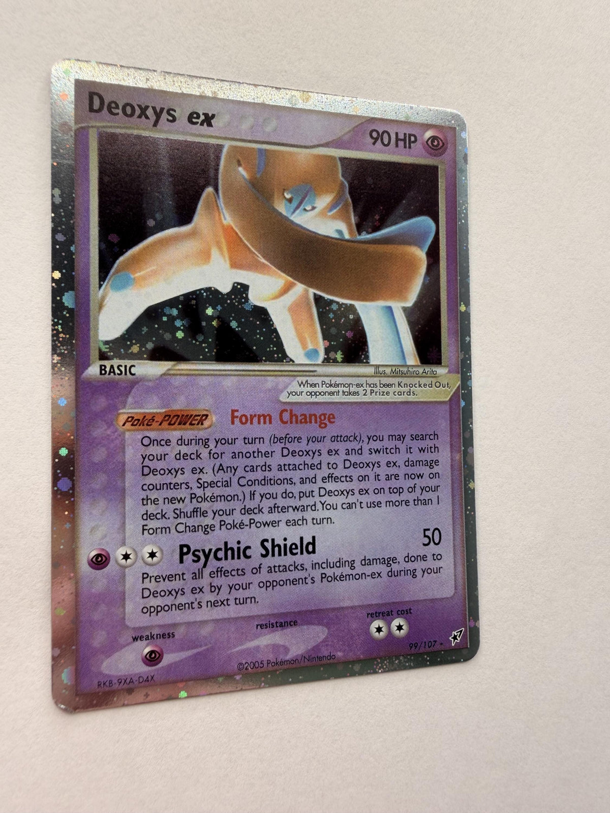 Deoxys EX #99 Deoxys proxy card, not real novelty