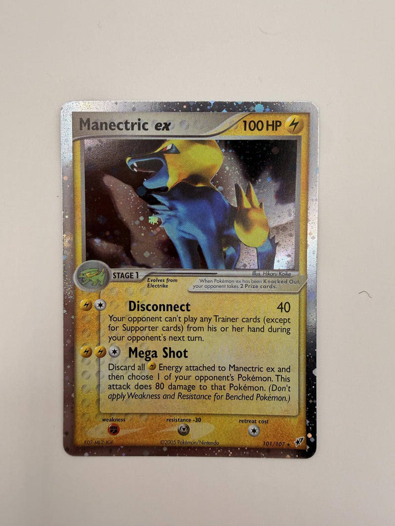 Manectric EX #101 Deoxys proxy card, not real novelty