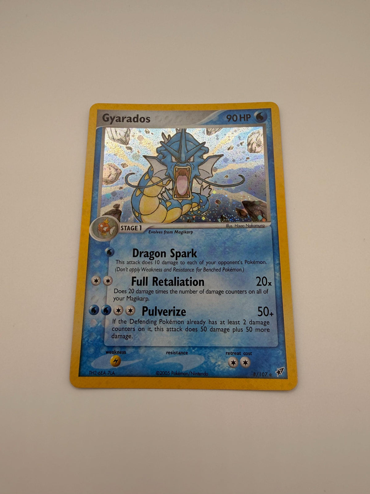 Gyarados #8 Deoxys proxy card, not real novelty