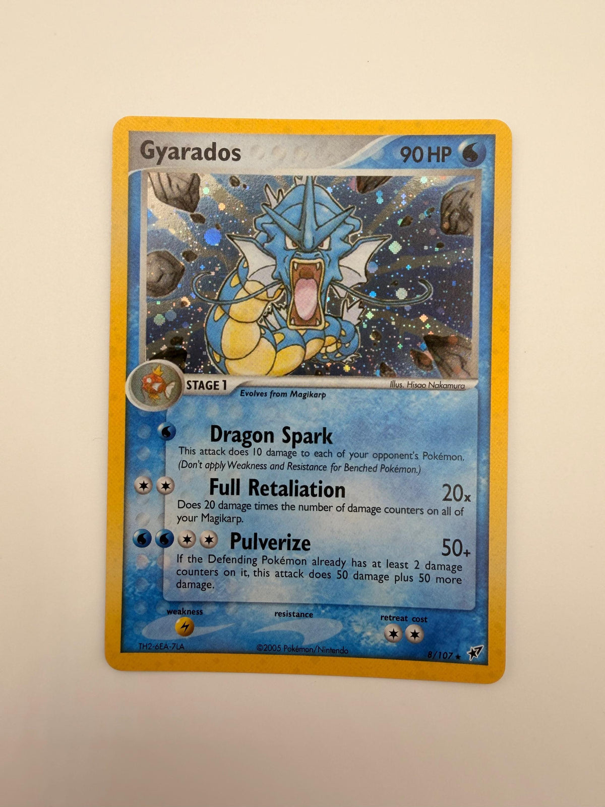 Gyarados #8 Deoxys proxy card, not real novelty