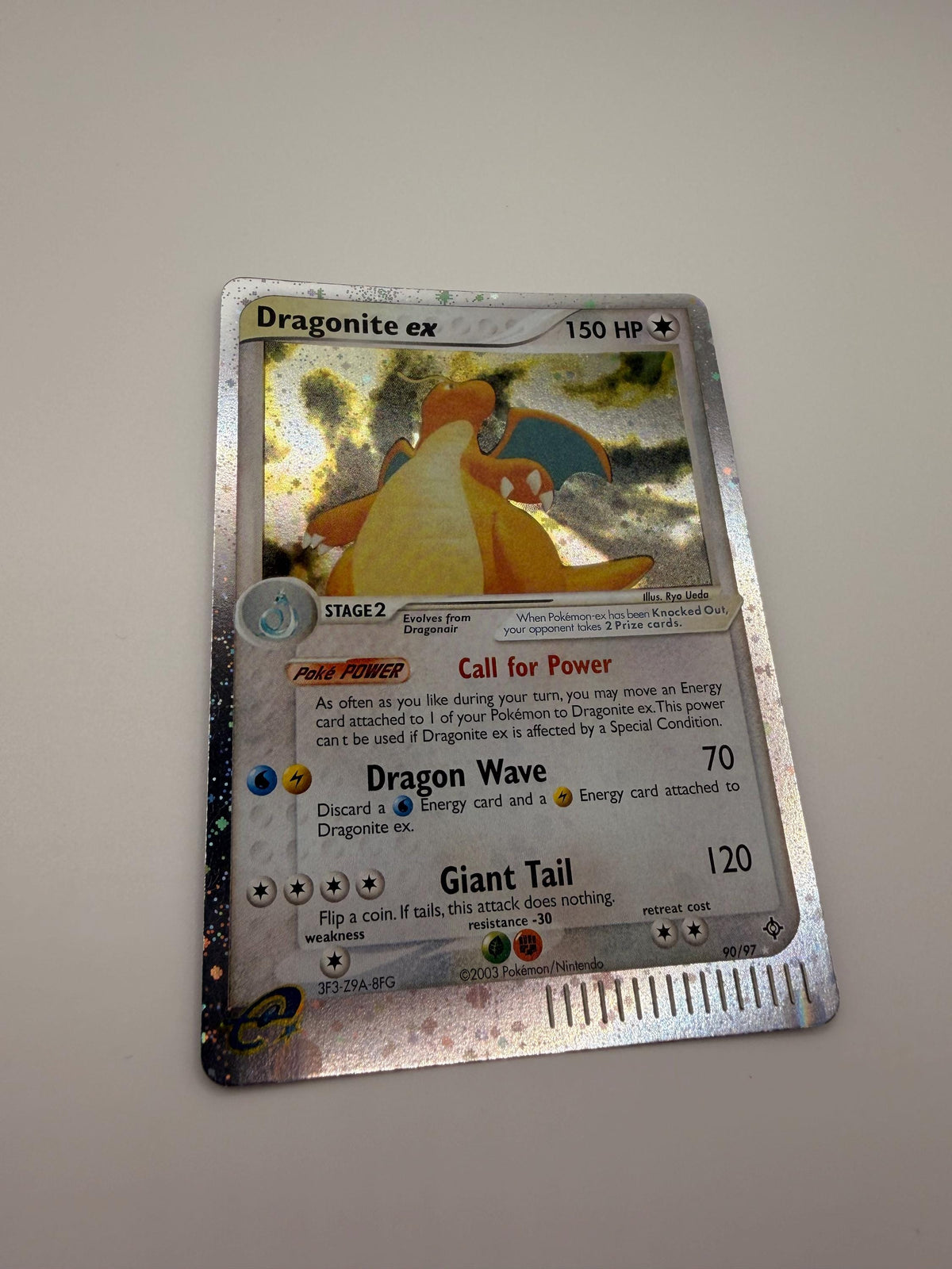 Dragonite EX #90 Dragon proxy card, not real novelty