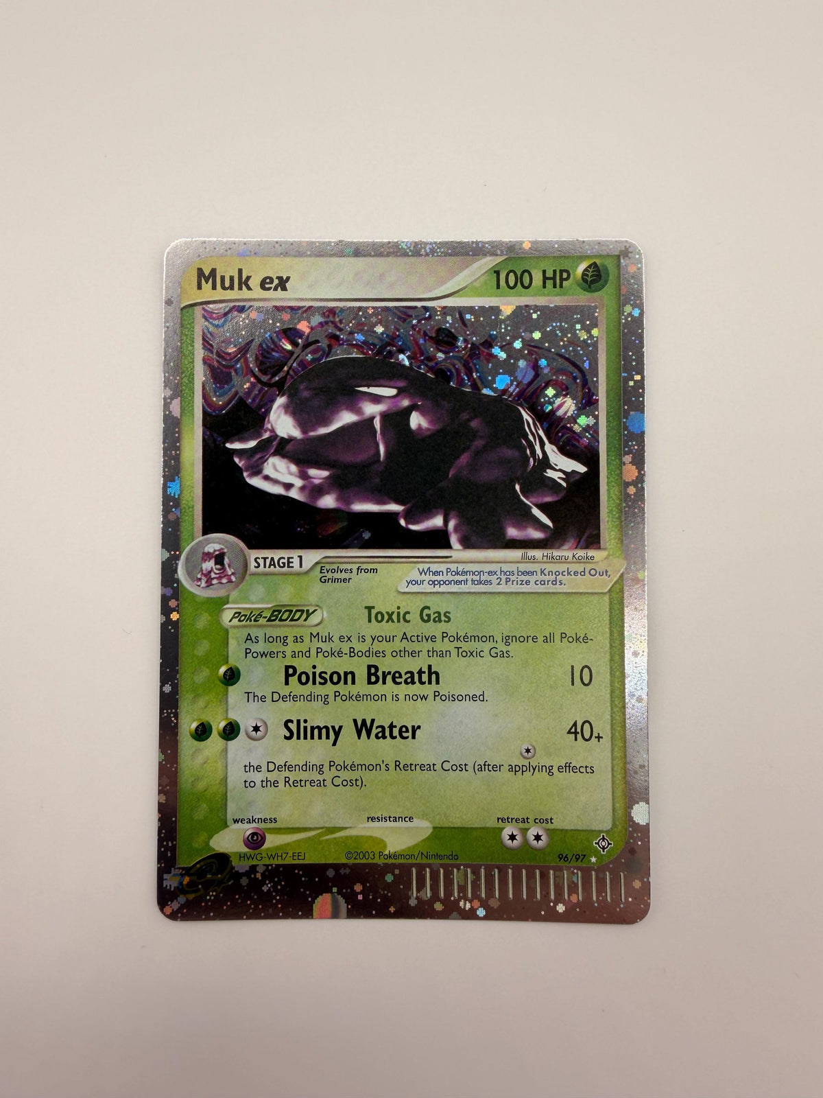 Muk EX #96 Dragon proxy card, not real novelty