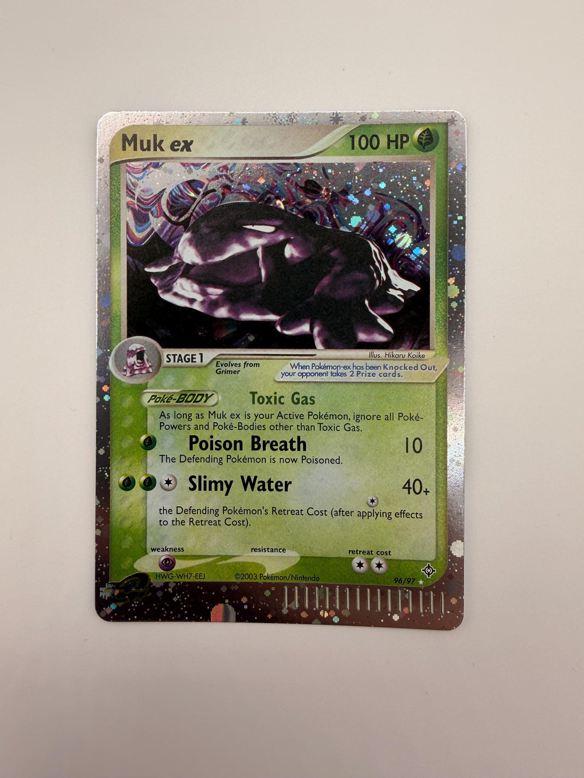 Muk EX #96 Dragon proxy card, not real novelty