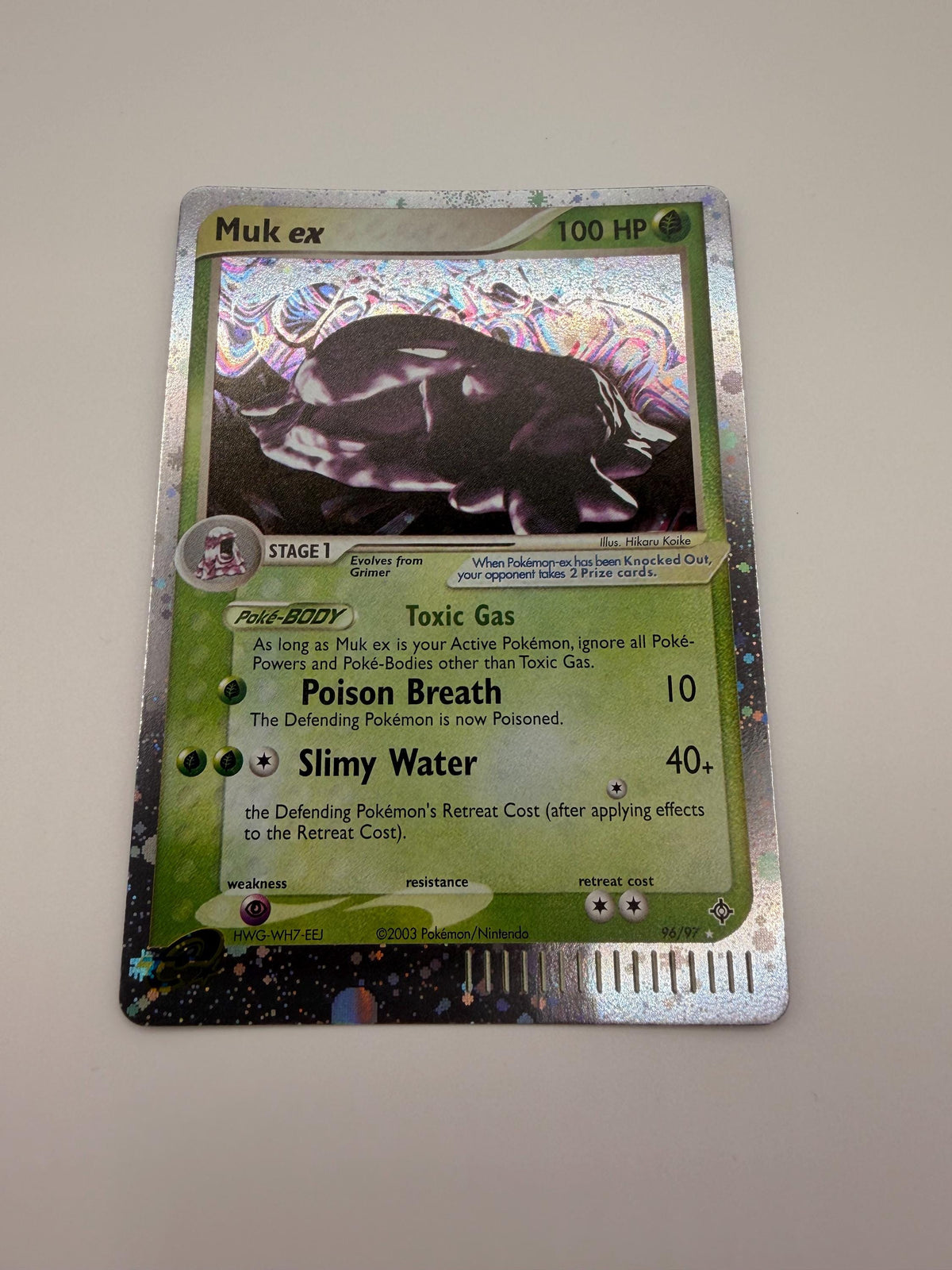 Muk EX #96 Dragon proxy card, not real novelty