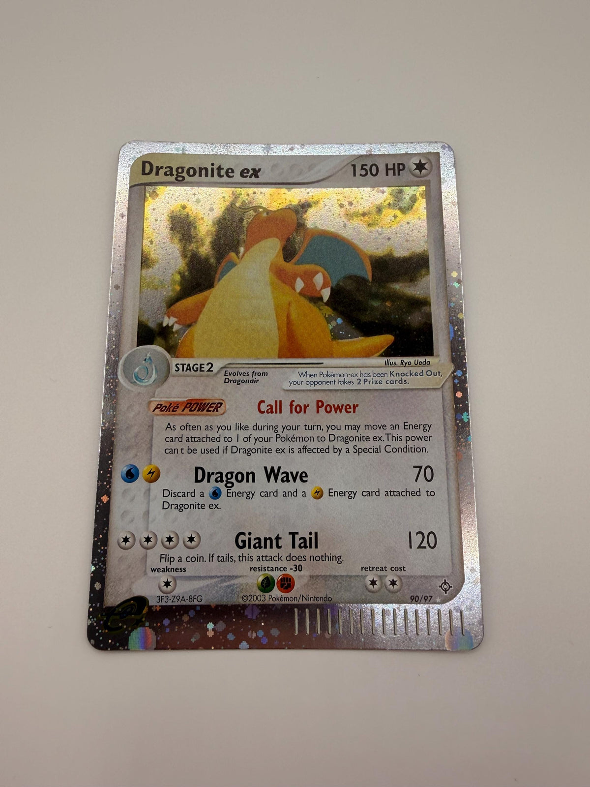 Dragonite EX #90 Dragon proxy card, not real novelty