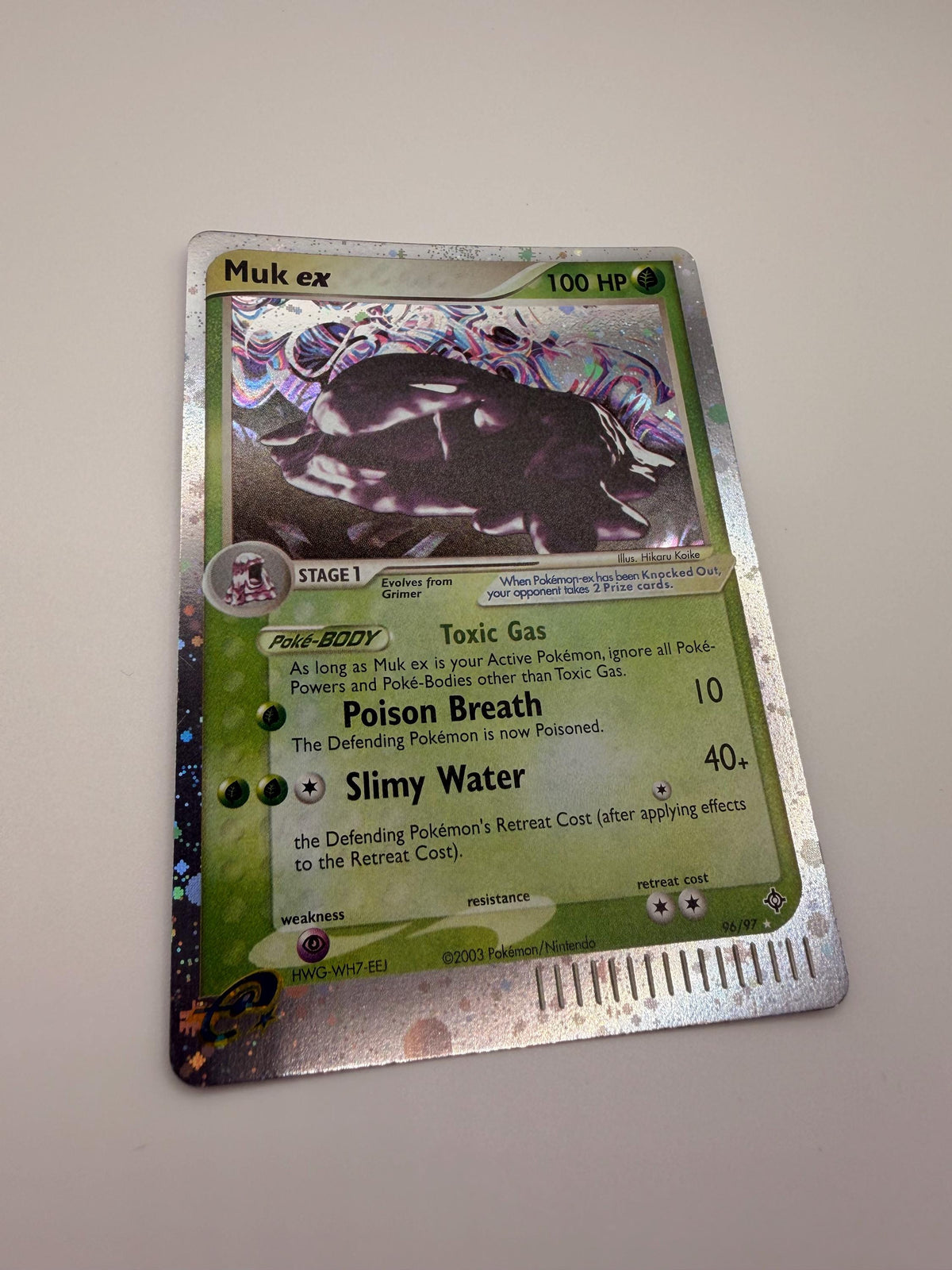 Muk EX #96 Dragon proxy card, not real novelty